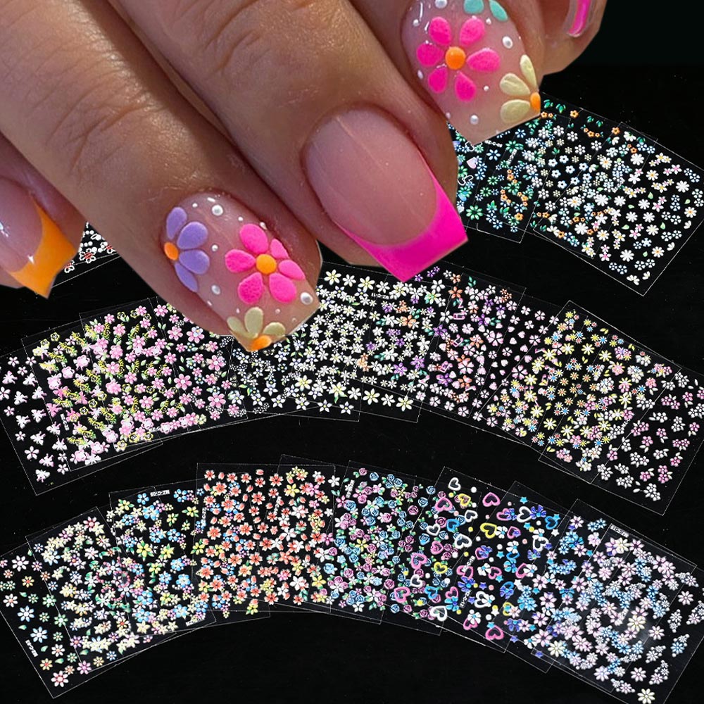 Nail art decorazioni 3D Dream Shop, fiori adesivi e accessori unghie