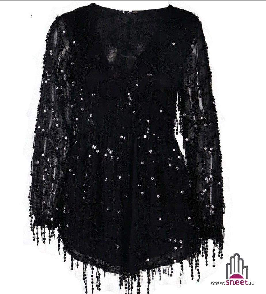 Tutina sparking manica lunga