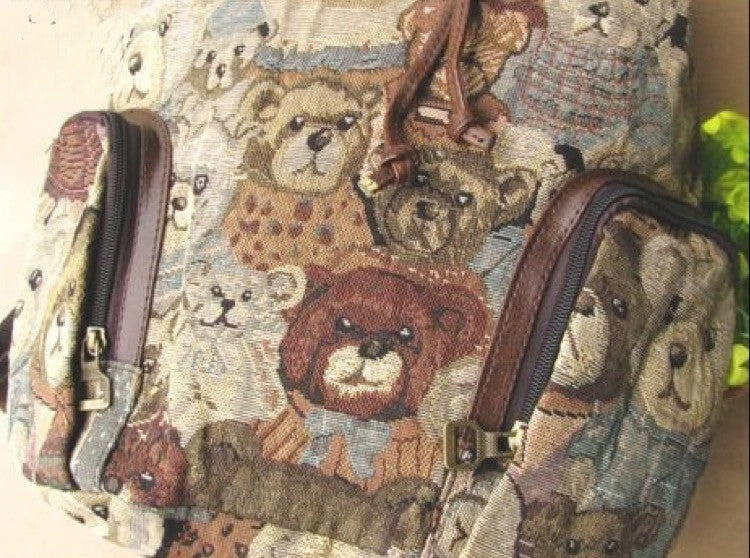 Zaino Bear Vintage - dettaglio tasche | Dream Shop