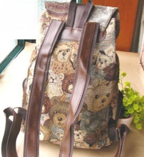 Zaino Bear Vintage vista frontale | Dream Shop