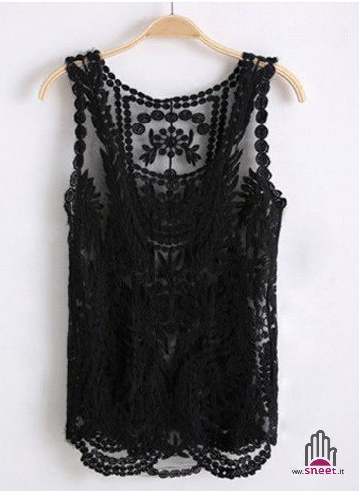 Stella lace top canotta