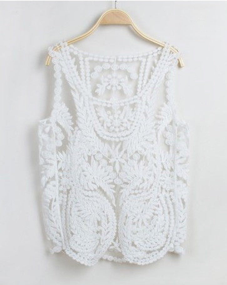 Stella maxitop versione crema vista laterale — Dream Shop