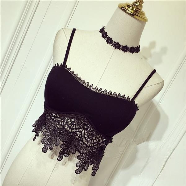 Top pizzo Gaia dettaglio spalla — Dream Shop