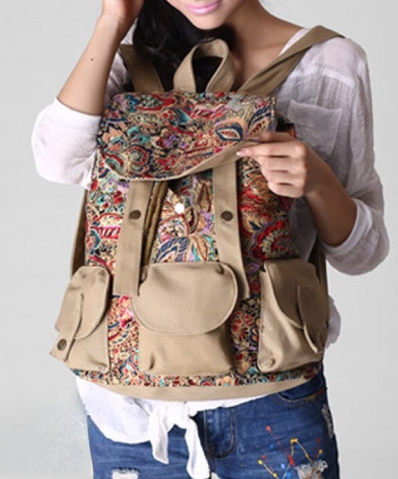 Zaino Oriental Vintage - dettaglio ricamo orientale | Dream Shop