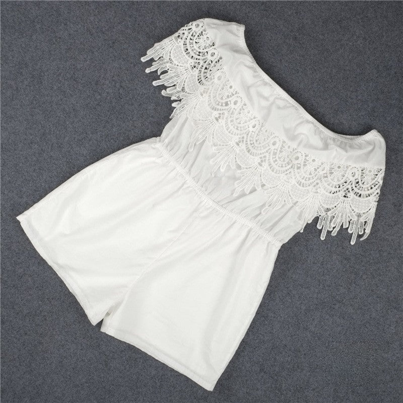 Tutina Baleari bordatura pizzo dettaglio — Dream Shop