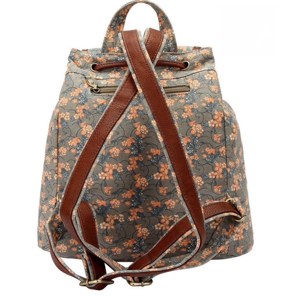 Zaino pretty vintage dettaglio finiture in pelle e fibbie — Dream Shop