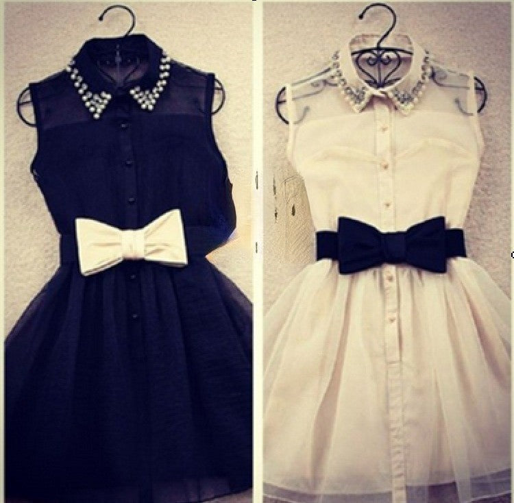 Bow Little Dress romantic look — Dream Shop