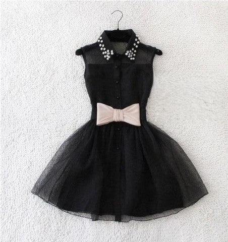 Bow Little Dress — indossata modella schiena | Dream Shop