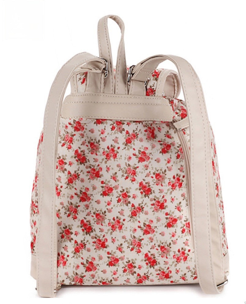 Zaino vintage cute vista laterale con spallacci regolabili — Dream Shop