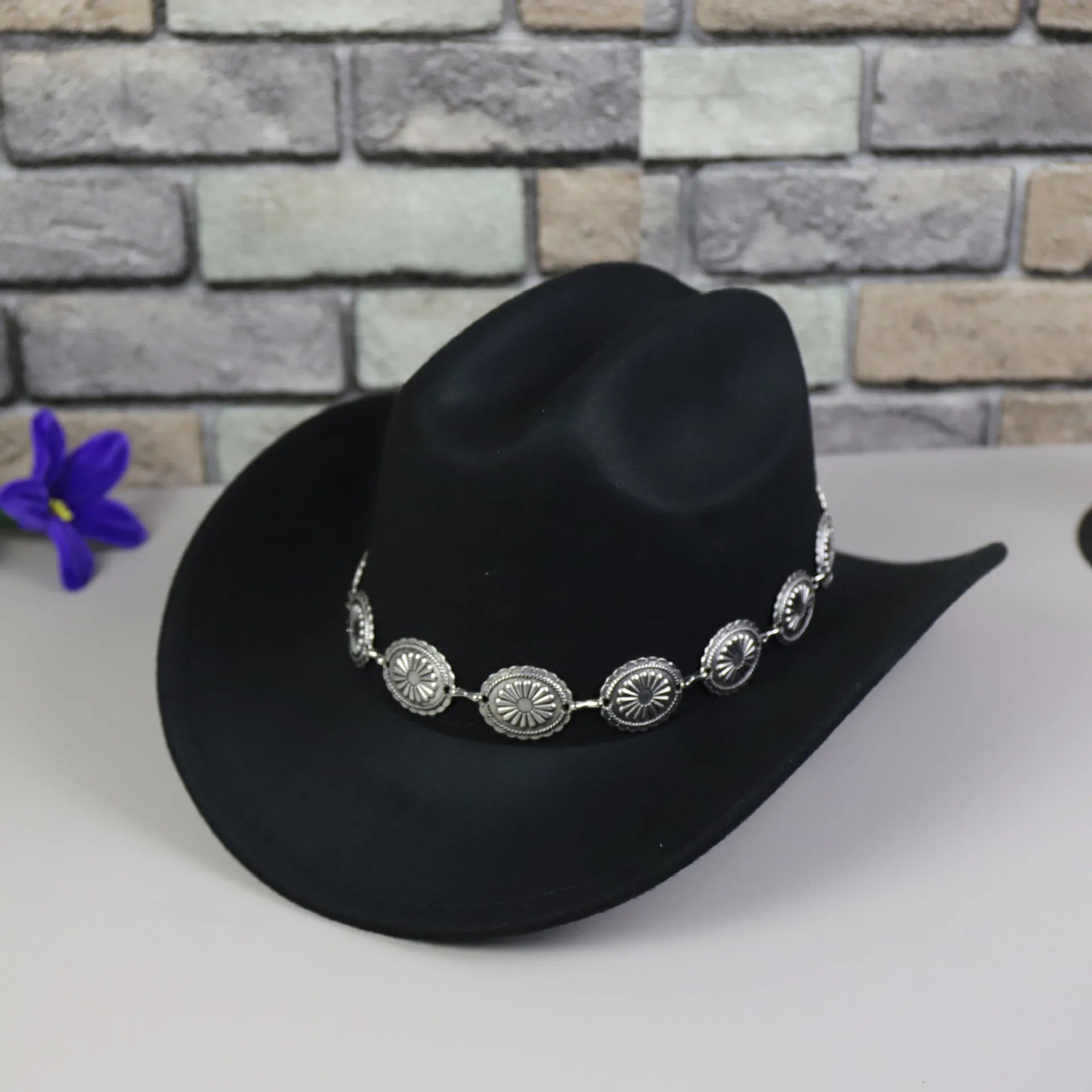 Cappello western donna luxury variante nera - Dream Shop