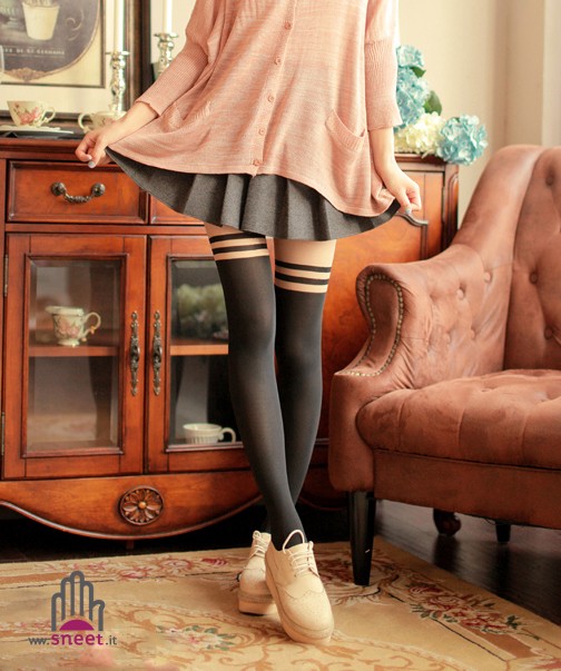 Collant multiple righe