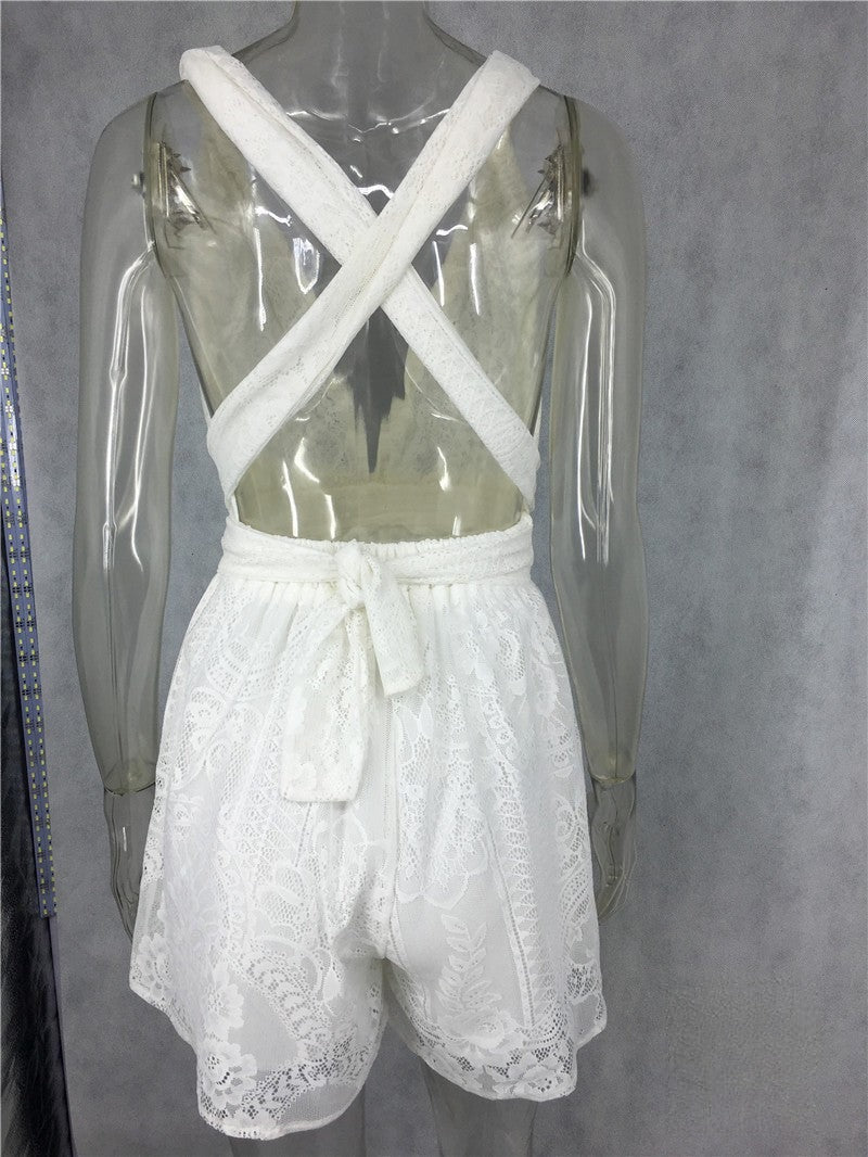Vestito Pizzo Winnis — spalline annodate in diversi modi | Dream Shop