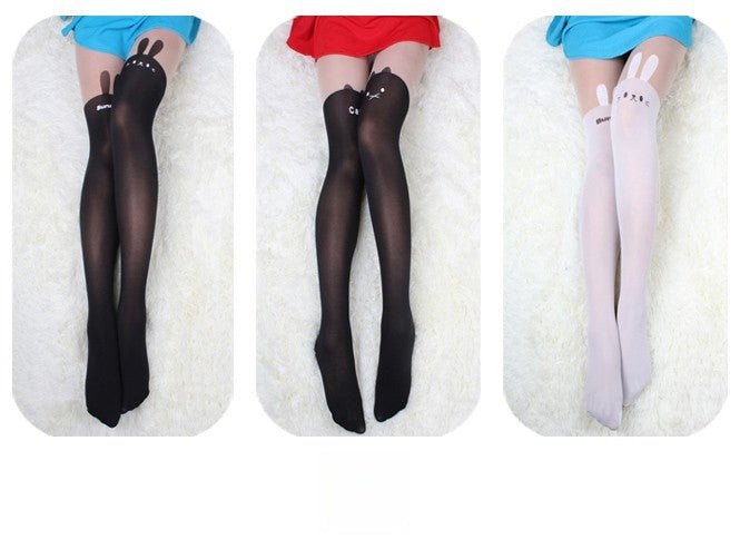 Collant rabbit orecchie da coniglietta velato — Dream Shop