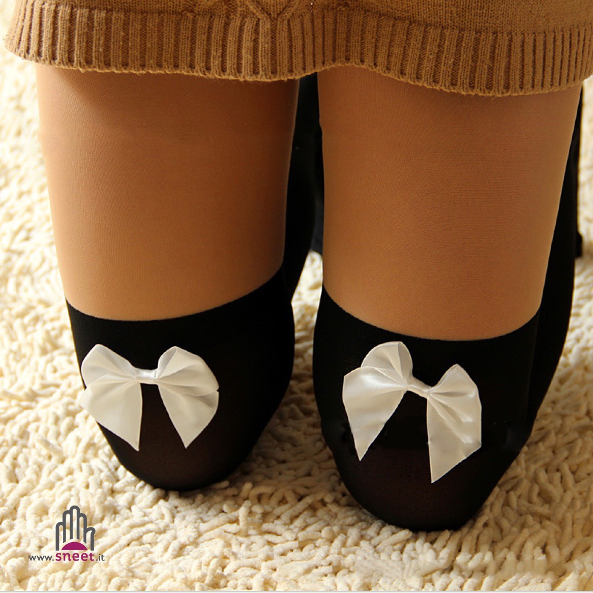 Medias de liga con lazo