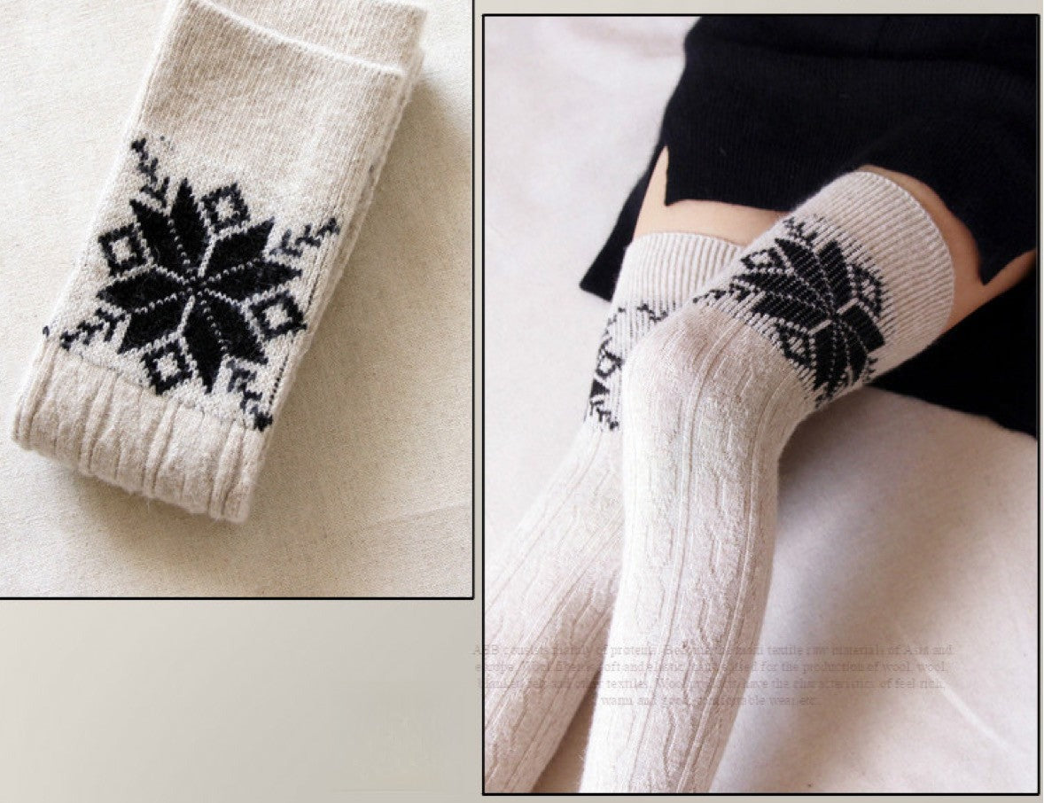 Parigine lana Snow caldissime con fiocchi di neve — Dream Shop