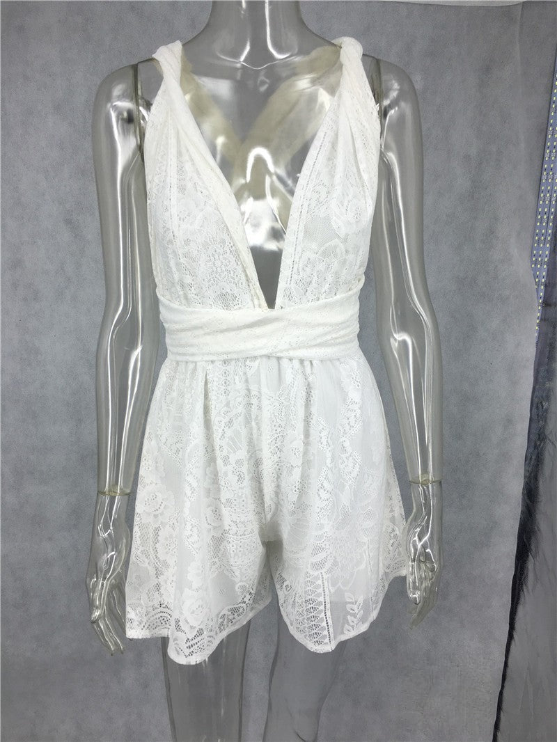 Vestito Pizzo Winnis — pizzo trasparente dettaglio | Dream Shop