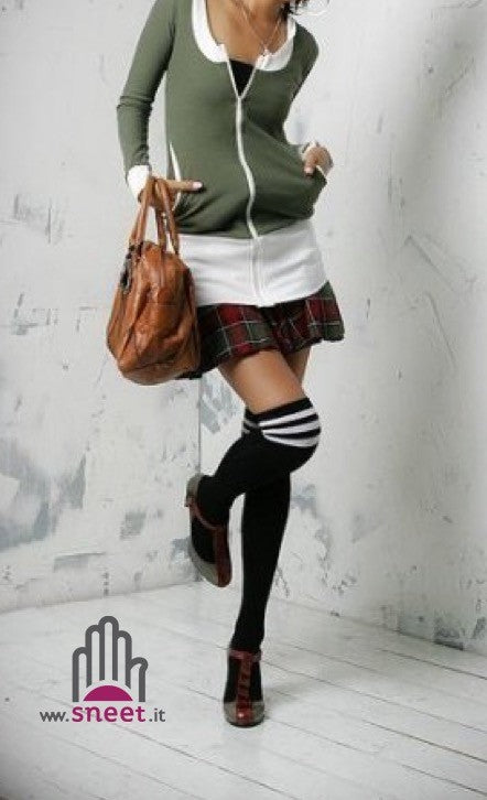 zapatillas de felpa a rayas