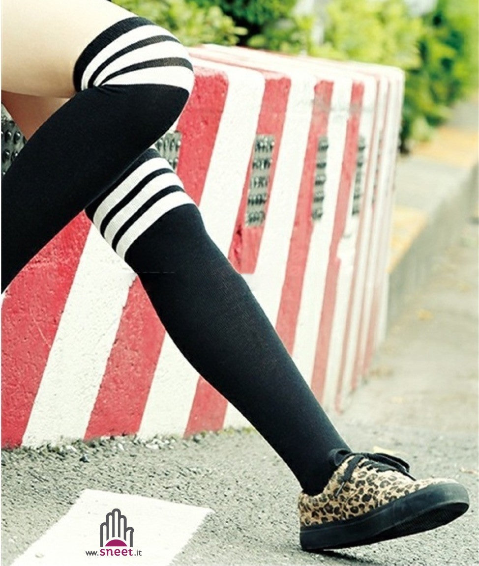 zapatillas de felpa a rayas