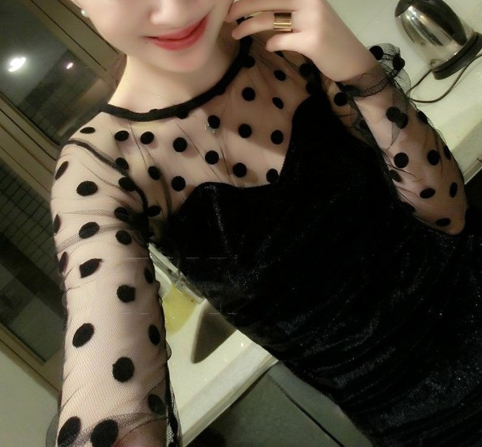 Polka Dress — modella autunno chic | Dream Shop