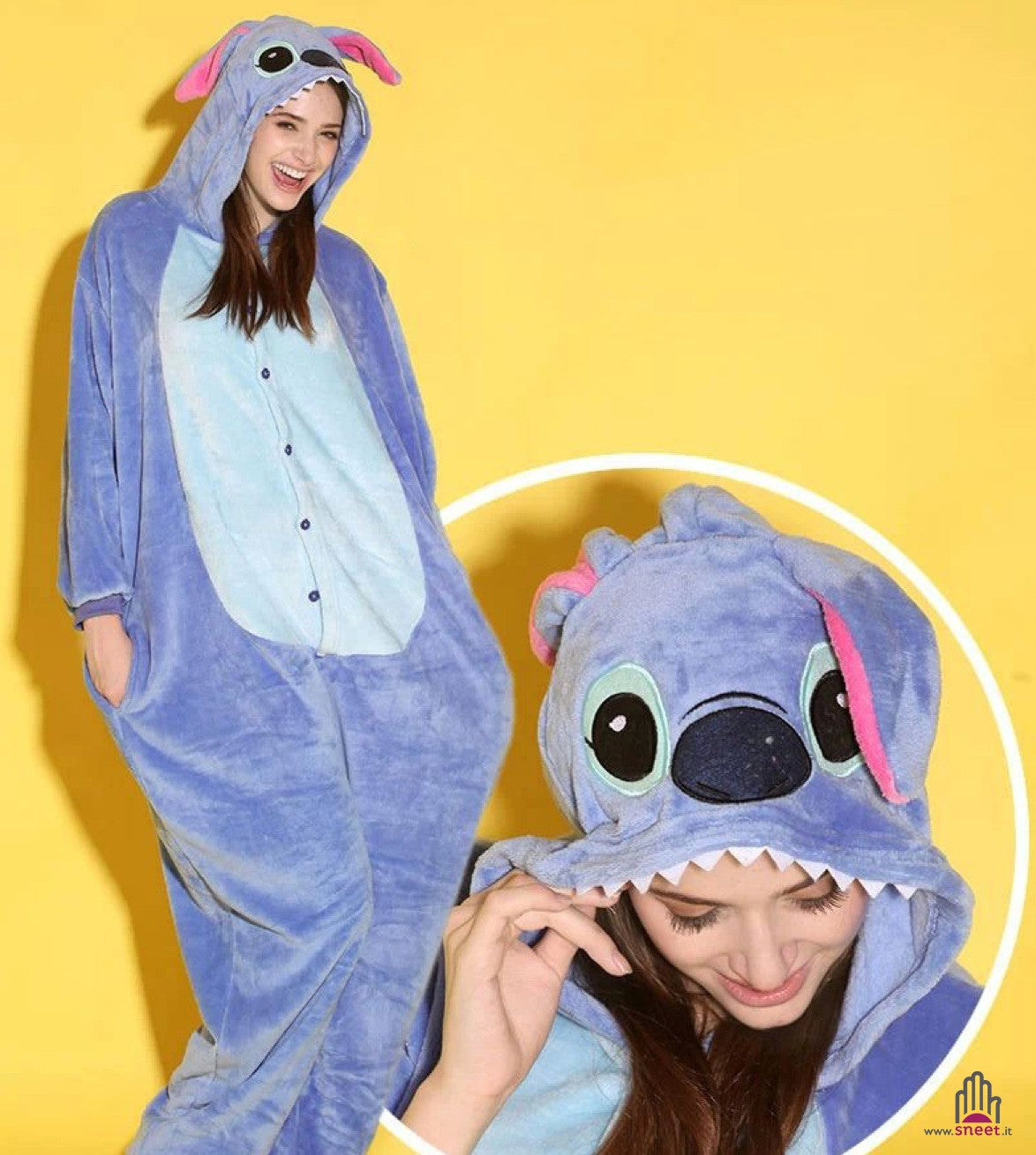 Pyjamas Stitch Blue