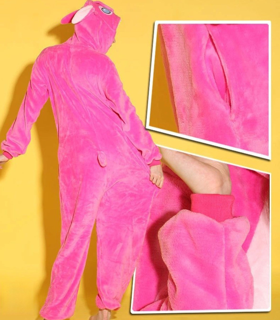 Pigiamone Stitch Rosa — look notte cozy | Dream Shop