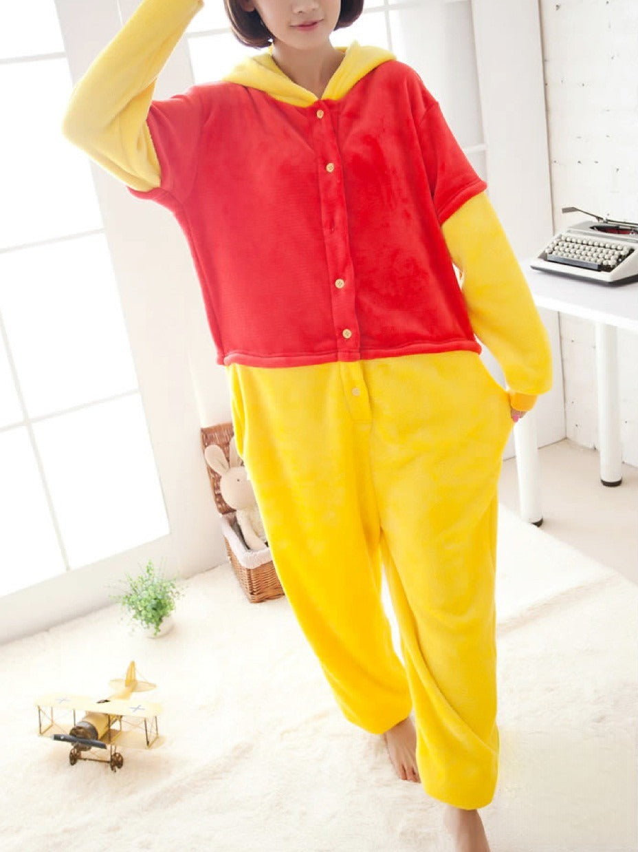 Pigiamone Winnie de Pooh vista laterale | Dream Shop