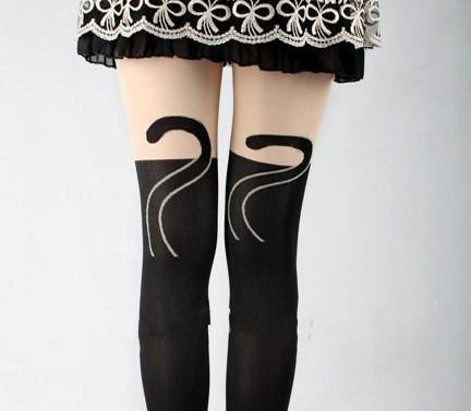 Collant cat black indossati stile sexy — Dream Shop