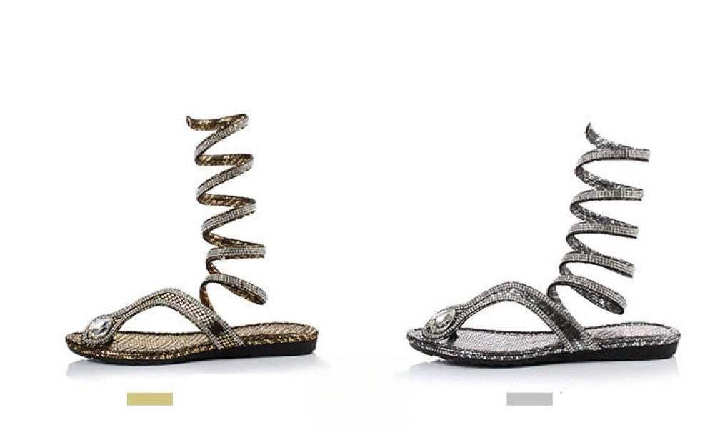 Sandalo gioiello snake indossato look serata — Dream Shop