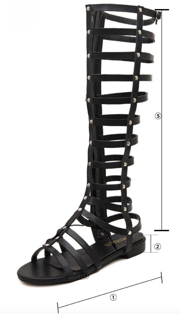 Sandalo Gladiator colore nero — Dream Shop