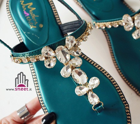 Sandalo gioiello Petrol