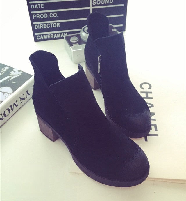 Scarponcino basso Paola vista laterale tacco 6 cm — Dream Shop