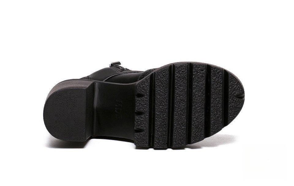 Scarponcino Lacci Plania stivaletto tacco alto rock donna — Dream Shop