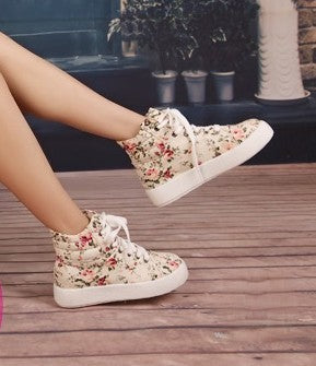 Sneakers Flowers vista laterale — Dream Shop
