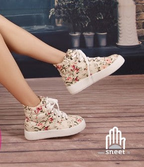 Sneakers Flowers