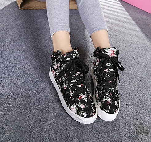Sneakers Flowers lacci e occhielli dettaglio — Dream Shop