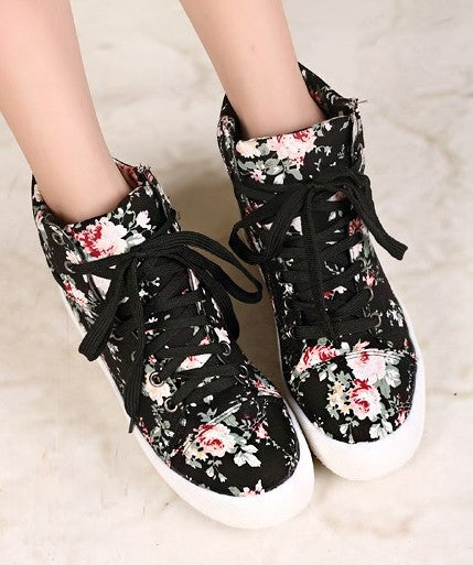 Sneakers Flowers vista posteriore tallone — Dream Shop