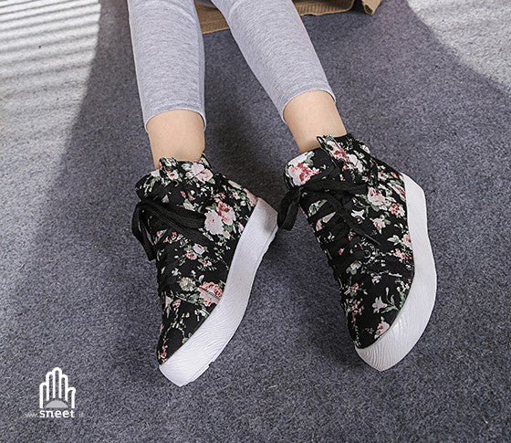 Sneakers Flowers