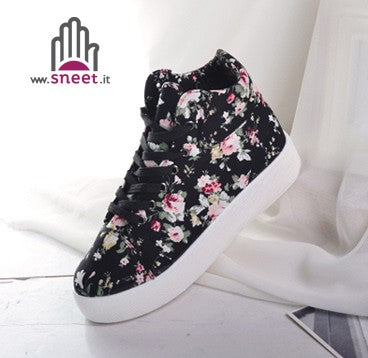 Sneakers Flowers