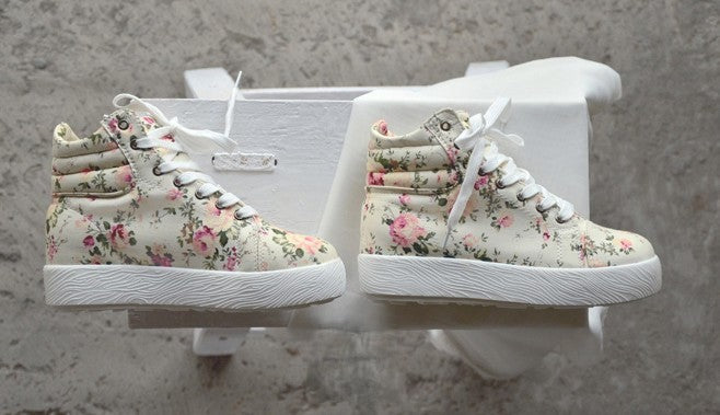 Sneakers Flowers dettaglio tallone fiorato — Dream Shop