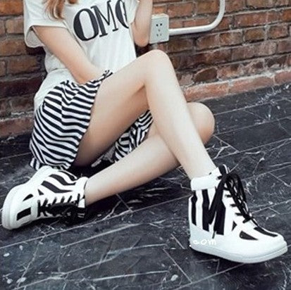 Sneakers june fantasia a righe vista frontale — Dream Shop