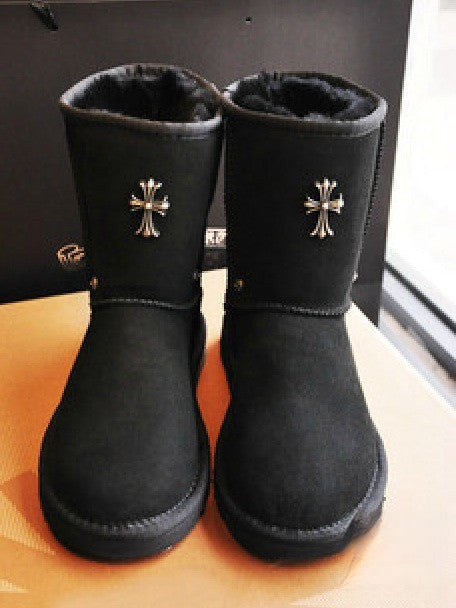 Stivaletto Cross imbottito pelo sintetico vista frontale — Dream Shop