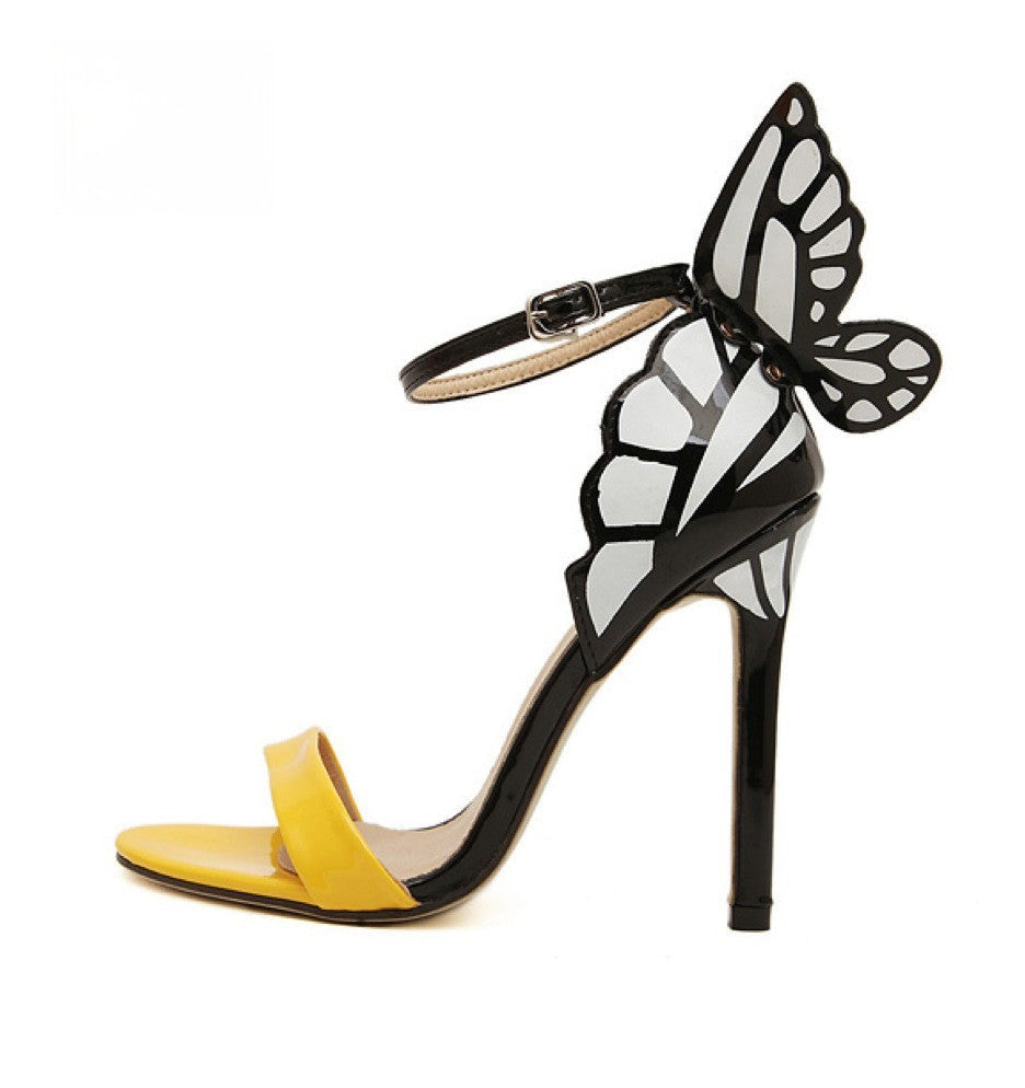 Tacchi Butterfly dettaglio farfalla sul tallone | Dream Shop
