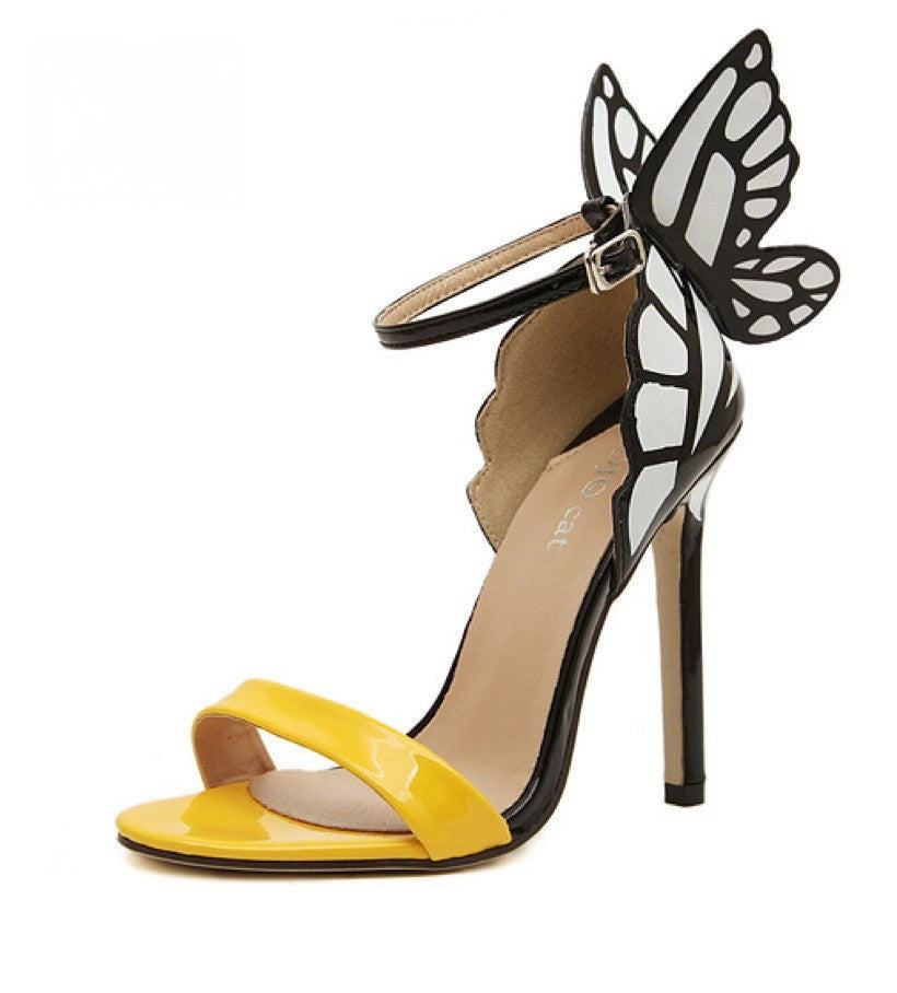 Tacchi Butterfly colore bianco-rosa | Dream Shop