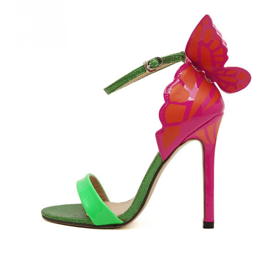 Tacchi Butterfly tacco 11,5 cm vista laterale | Dream Shop