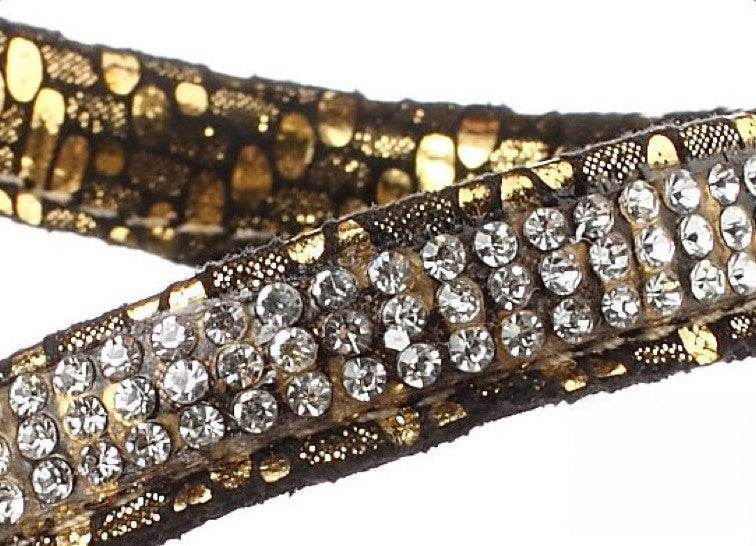 Sandalo gioiello snake serpente di cristalli — Dream Shop