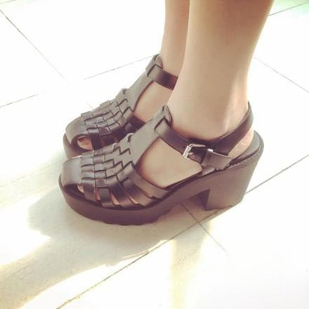 Sandalo zeppa in vera pelle con laccetti Mismo aperto donna Nero vista posteriore | Dream Shop