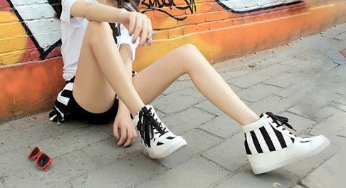 Sneakers june sneaker a righe donna casual — Dream Shop