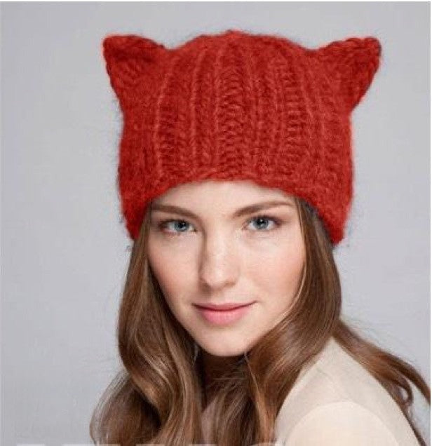 Cappellino Cat Ears Grigio vista frontale | Dream Shop