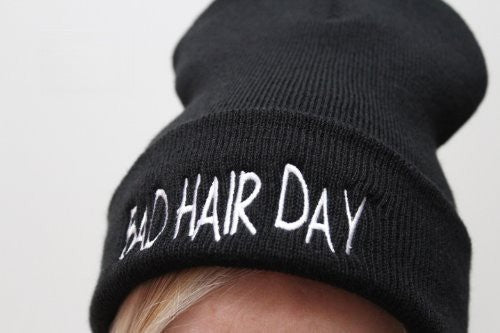Cappellino Bad Hair Day Nero vista frontale | Dream Shop