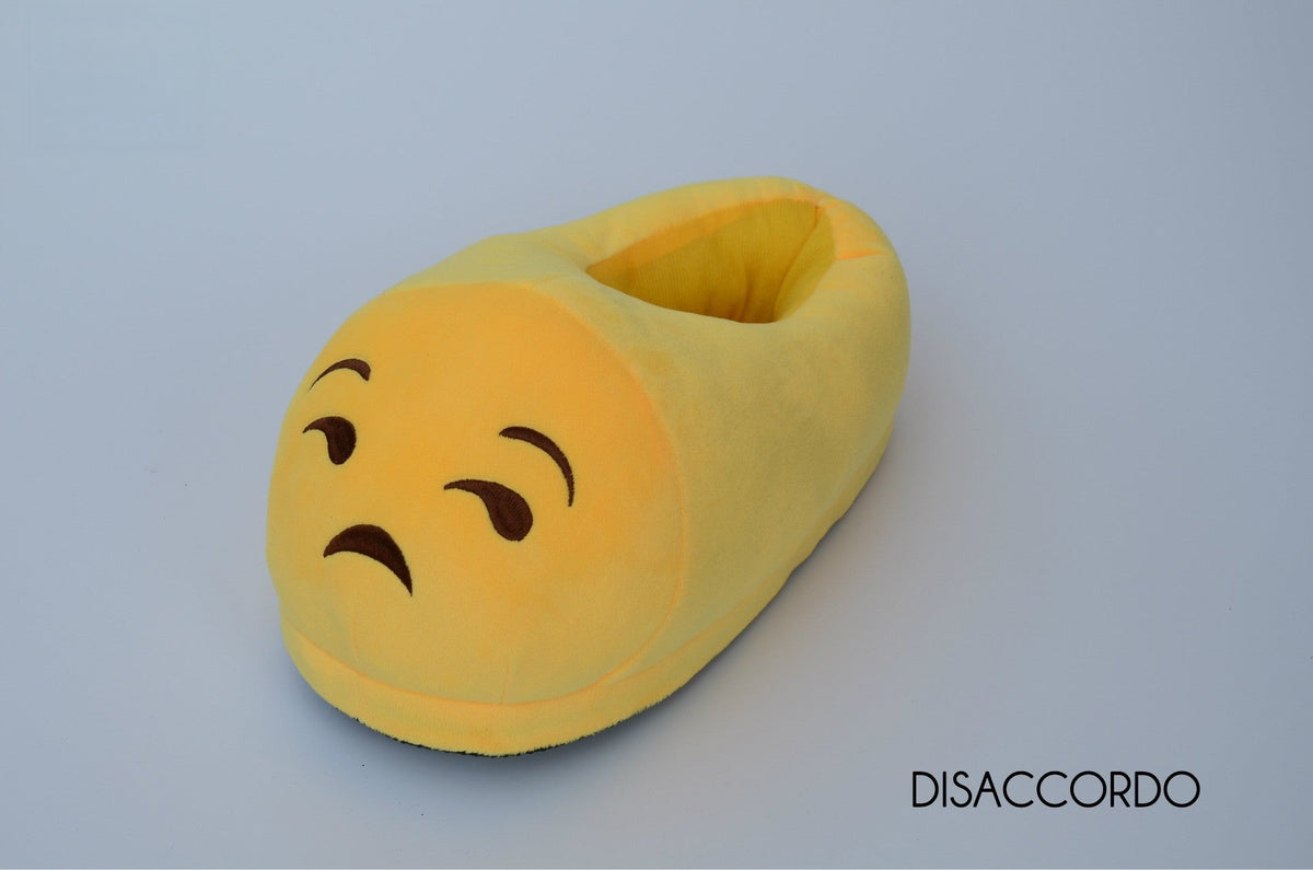Ciabatte emoticons vista frontale gialla — Dream Shop